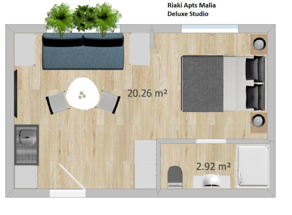Riaki Apts Mália Kültér fotó